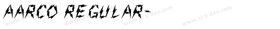 Aarco Regular字体转换